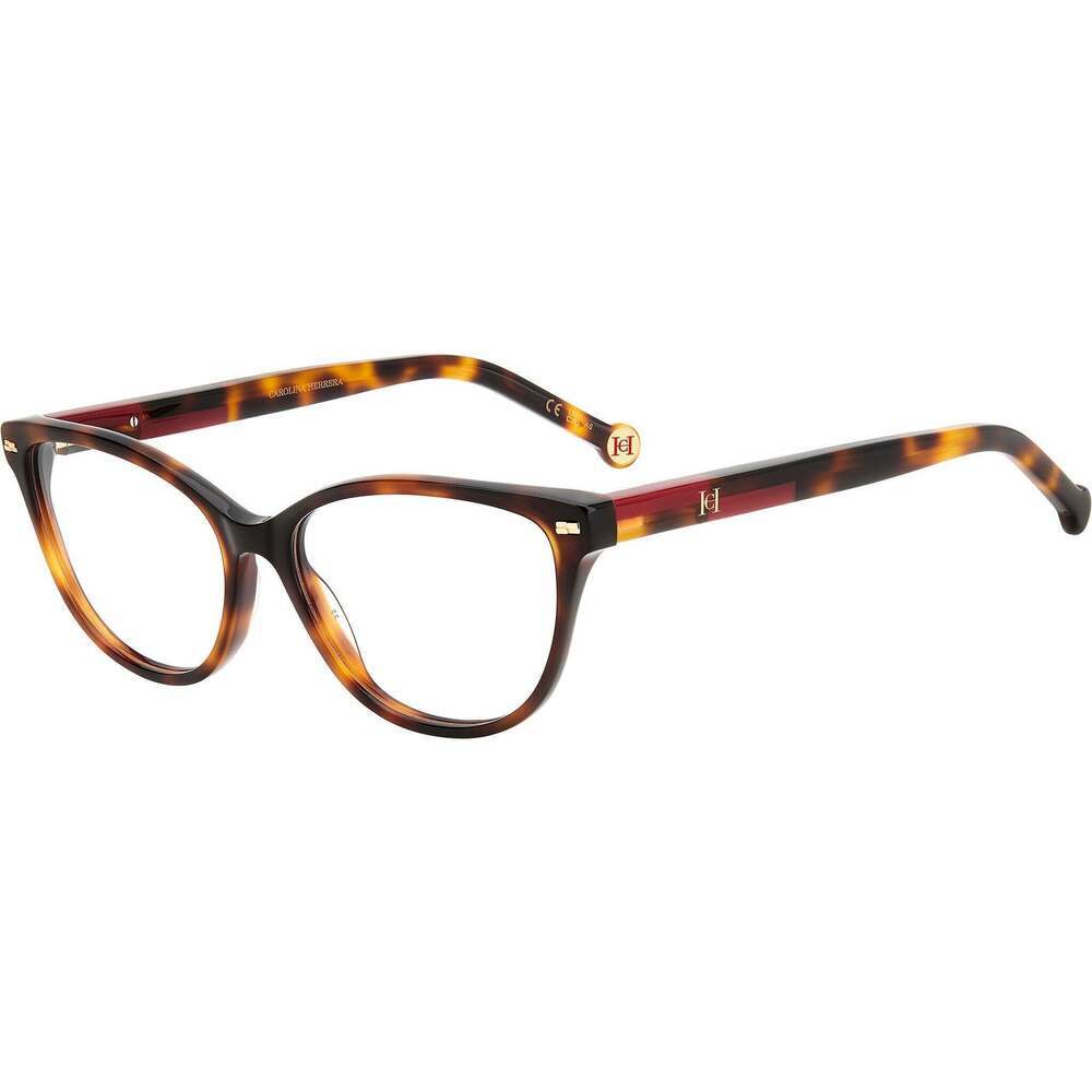 NWT Carolina Herrera HER-0190-O63-52 Havana Red 52mm Eyeglasses